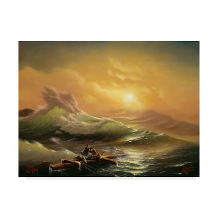 Anthony Casay 'Sunset Waves 2' Canvas Art,24x32